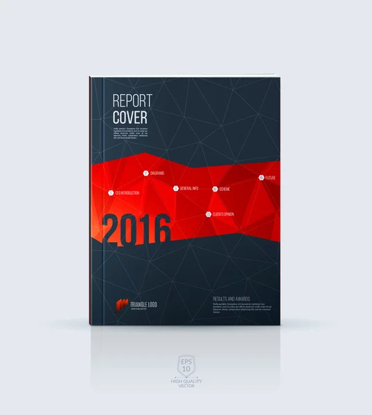Abstract layout brochure, cover annual report template, magazine — 스톡 벡터