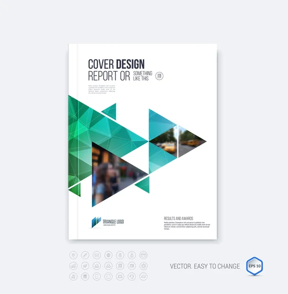 Brochure template layout, cover design annual report, magazine o — Stock Vector