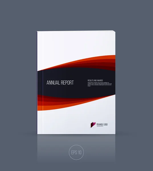Diseño de portada, diseño de plantilla de folleto, informe anual, revista — Vector de stock