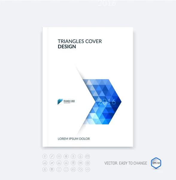 Abstract Business Broschüre Vorlage Layout, Cover Design Report, — Stockvektor