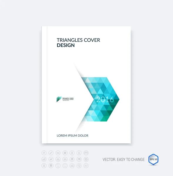 Abstract Business Broschüre Vorlage Layout, Cover Design Report, — Stockvektor