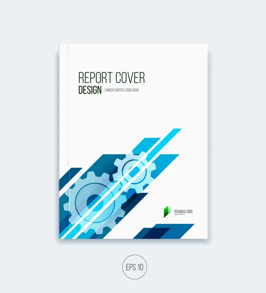 Abstract cover design, business brochure template layout, report — Stock Vector