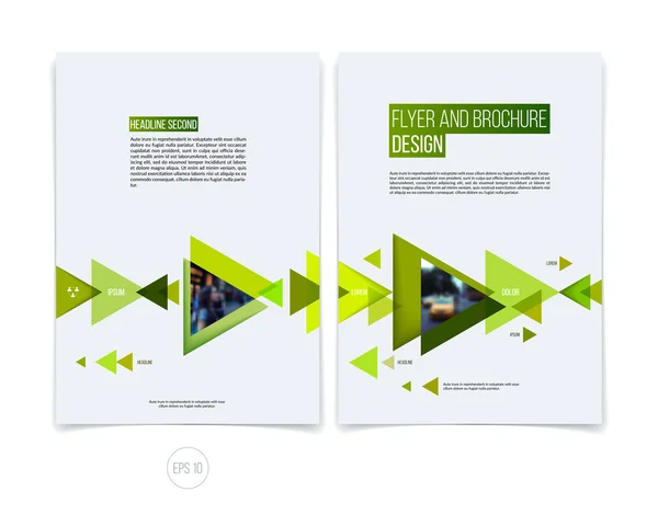 Vector abstract brochure flyer design, business cover template l — Διανυσματικό Αρχείο