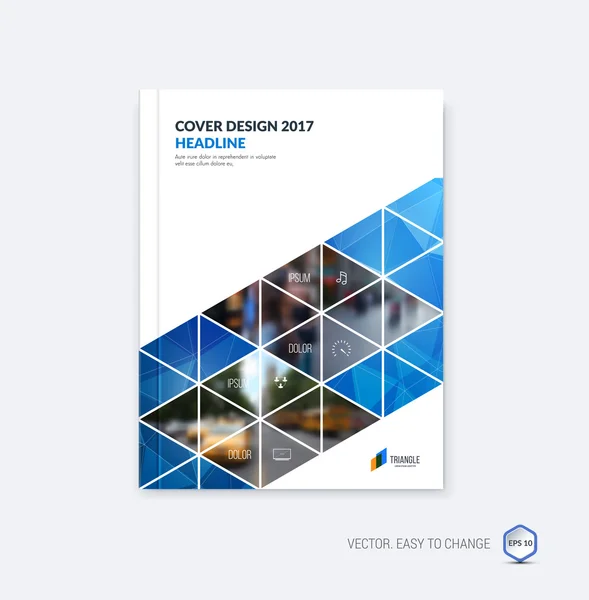 Abstract cover design, business brochure template layout, report — Wektor stockowy