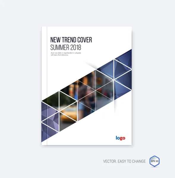 Abstract cover design, business brochure template layout, report — Wektor stockowy