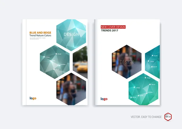 Design de capa abstrata, layout de modelo de brochura de negócios, relatório — Vetor de Stock