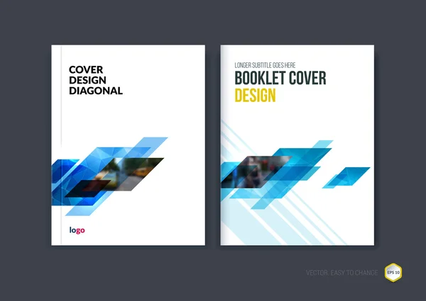 Abstract cover design, business brochure template layout, report — Stock Vector