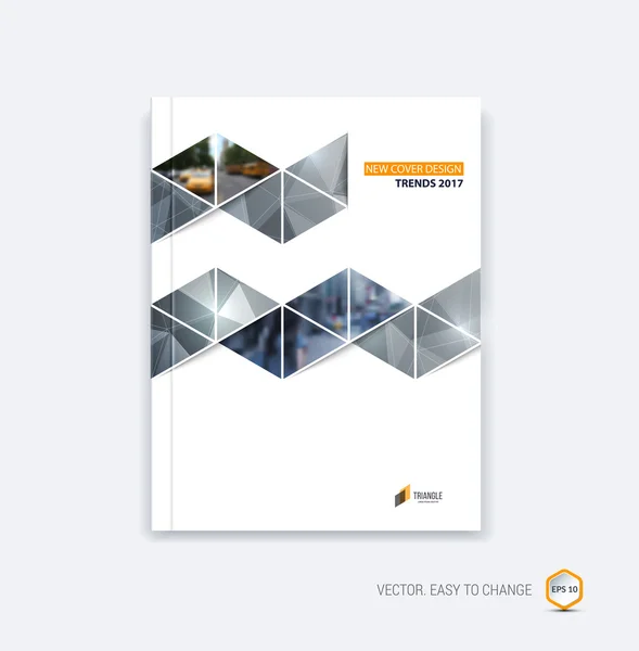 Business cover design, abstract brochure template, report, flyer — Stock vektor