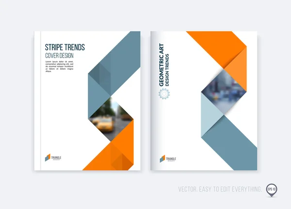 Brochure template layout, cover design annual report, magazine, — Stock Vector