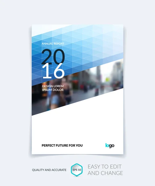 Cover design, flyer, folder, met moderne abstracte geometrische BAC — Stockvector