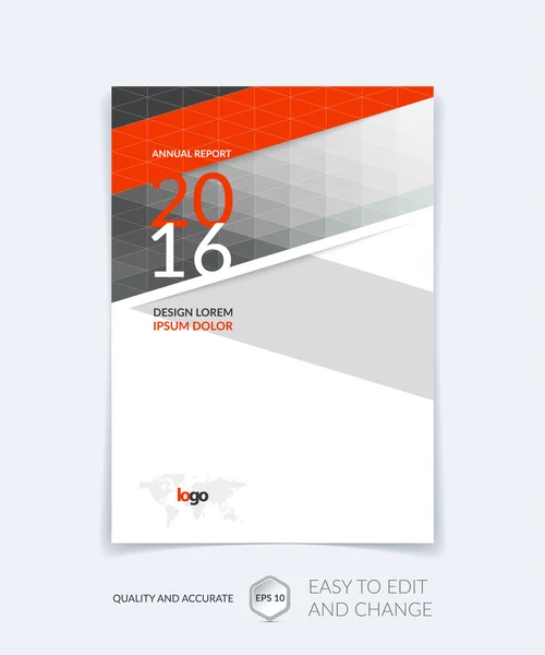 Brochure sjabloon lay-out, cover ontwerp jaarverslag, tijdschrift, — Stockvector