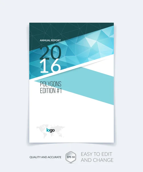 Розкладка шаблону брошури, річний звіт про дизайн обкладинки, журнал , — стоковий вектор