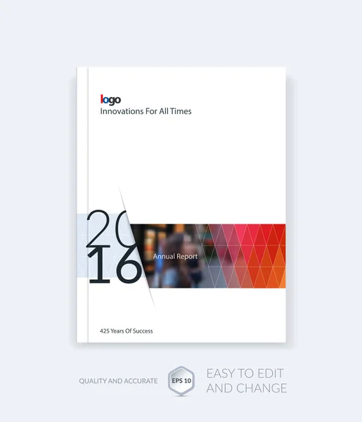 Layout de modelo de folheto, relatório anual de design de capa, revista , —  Vetores de Stock