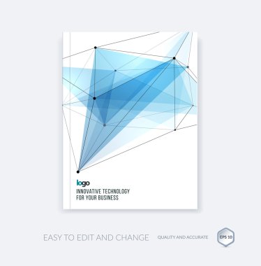 Broşür şablonu, kapak tasarım yıllık raporu, el ilanı düzeni, lea