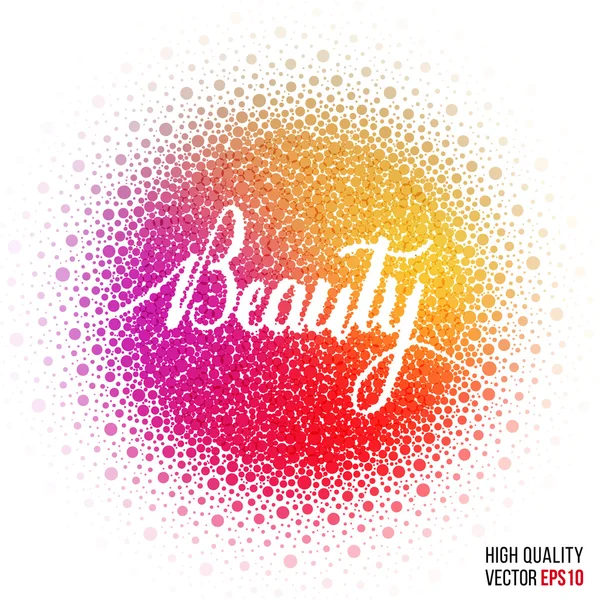 Beauty design for greeting card template, woman magazine, website layout with splash and artistic explosion effect  party,  salon, festival  celebration concept. Pink, red, purple vector. — Stock Vector