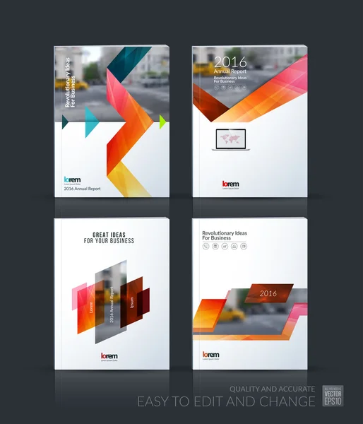 Brochure template layout, cover design annual report, magazine, — Stock Vector