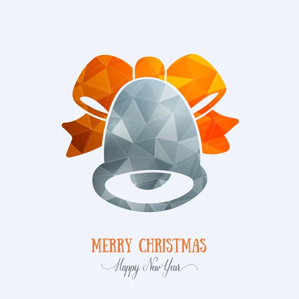 Merry Christmas card creative decoration. Happy New Year element — Stock Vector