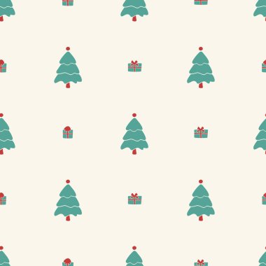 Noel desen, sorunsuz tasarım. Neşeli kartı decorat