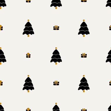 Noel desen, sorunsuz tasarım. Neşeli kartı decorat