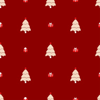 Noel desen, sorunsuz tasarım. Neşeli kartı decorat