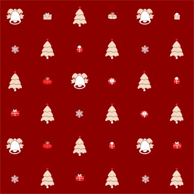 Noel desen, sorunsuz tasarım. Neşeli kartı decorat