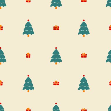 Noel desen, sorunsuz tasarım. Neşeli kartı decorat