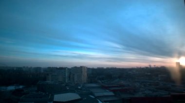 Gökyüzü ağarma. Timelapse