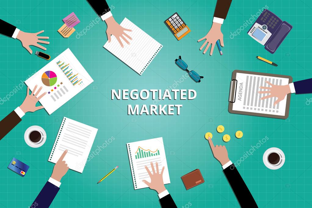 negotiated market marketing team work together