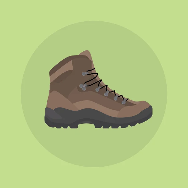 Mountain shoes boot isolated icon style — Stock Vector