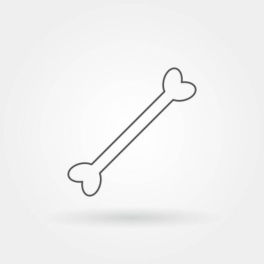 iskelet tek izole edilmiş simge modern satır veya ana hat biçiminde