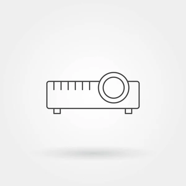 Projektor ikon egyetlen elszigetelt modern vonal vagy vázlat — Stock Vector