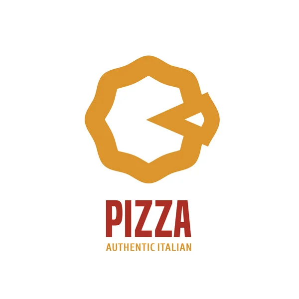 Wektor logo, projekt element pizza, pizzeria, pizzy, włoska restauracja — Wektor stockowy