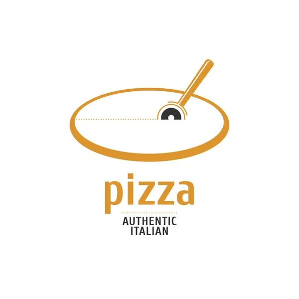 Διάνυσμα λογότυπο, στοιχείο του σχεδιασμού για πίτσα, πιτσαρία, πίτσα παράδοση, ιταλικό εστιατόριο — Διανυσματικό Αρχείο
