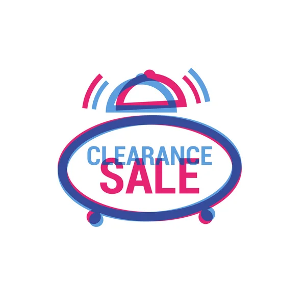 Vector Clearance Sale eye catching label — Διανυσματικό Αρχείο