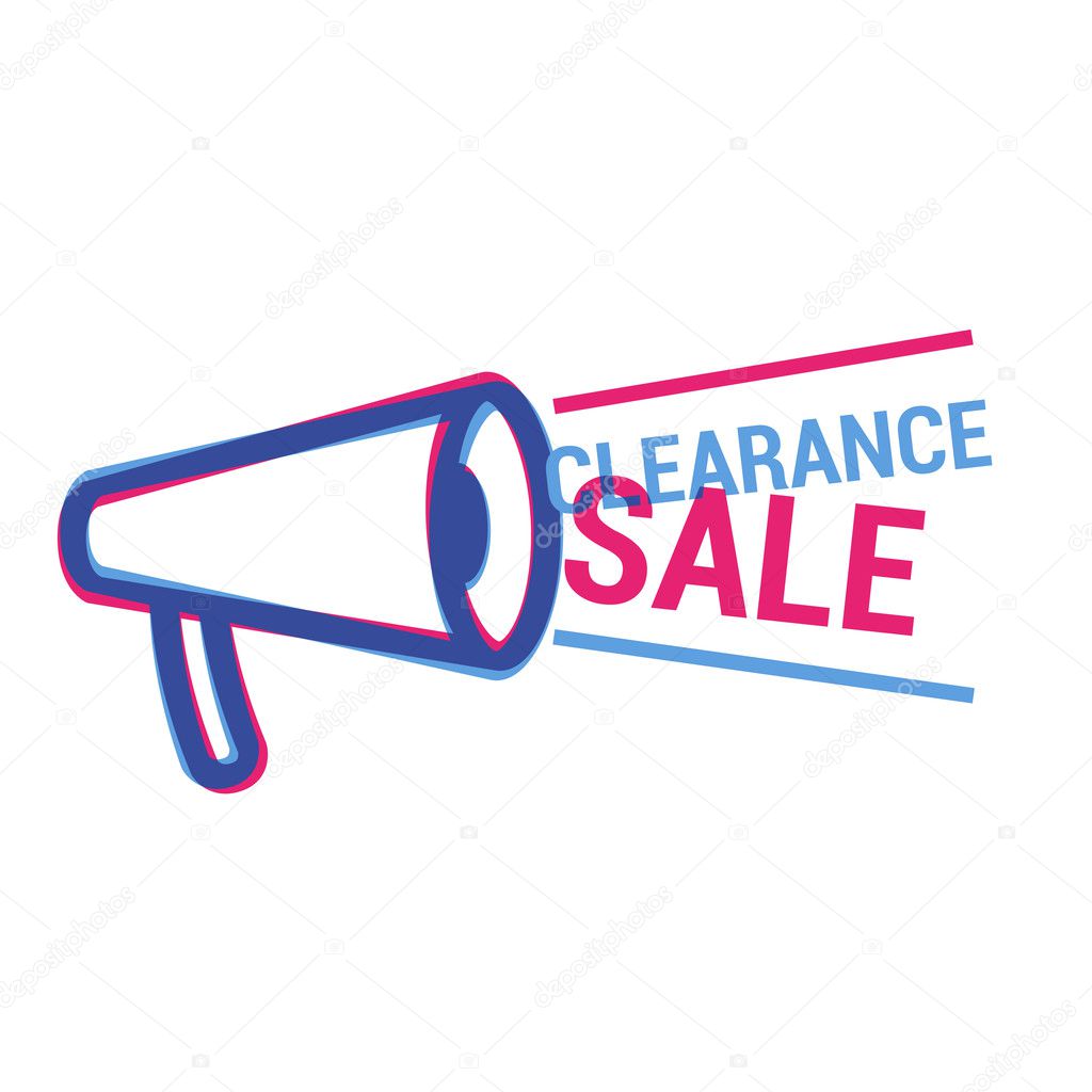 Vector Clearance Sale eye catching label