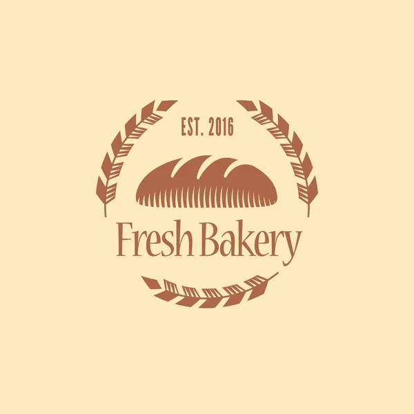 Vector logo, design element for bakery. Traditional design bakery icon — Vetor de Stock