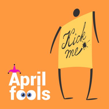 April Fools gün vektör çizim