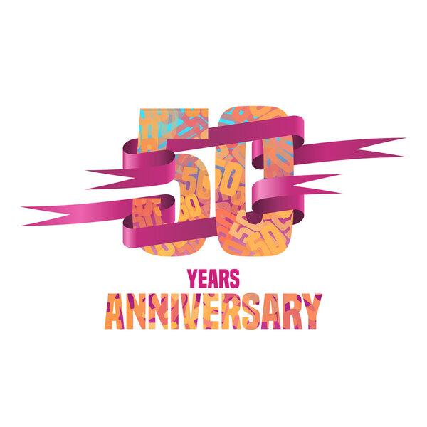 Векторный дизайн для пятидесятилетний юбилей