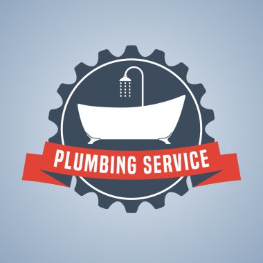 Vektör sıhhi tesisat hizmet logosu, işareti