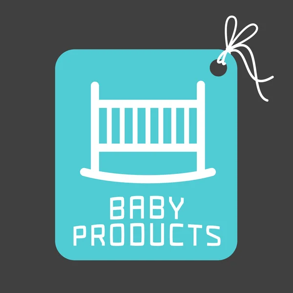 Logotipo de vetor de produtos do bebê —  Vetores de Stock