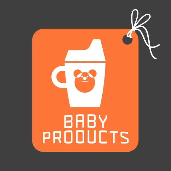 Logotipo de vetor de produtos do bebê —  Vetores de Stock