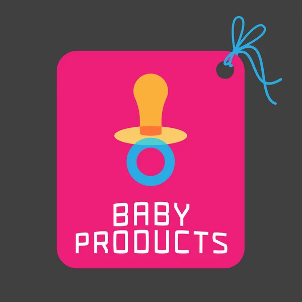Babyartikel-Vektor-logo — Stockvektor