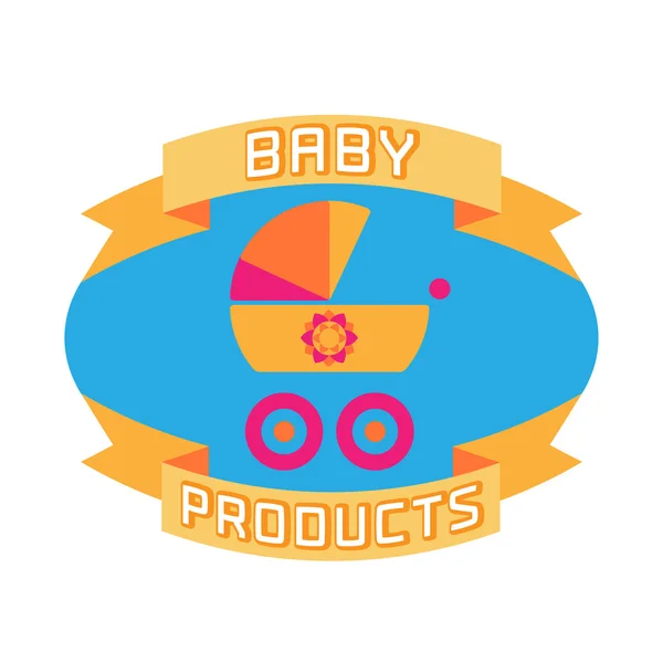 Χαριτωμένο μωρό λογότυπο φορέα — Διανυσματικό Αρχείο