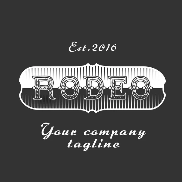 Rodeo americano vector de señal — Vector de stock