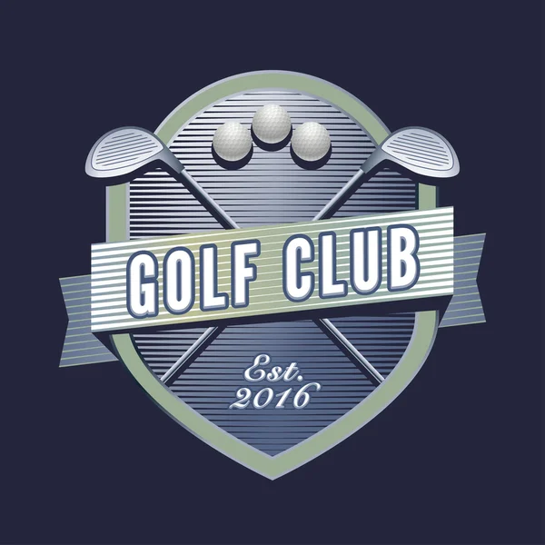 Logotipo vectorial para club de golf — Vector de stock