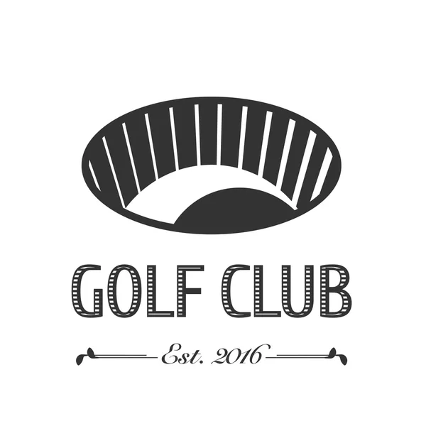 Golf Kulübü, golf sahası vektör logosu — Stok Vektör