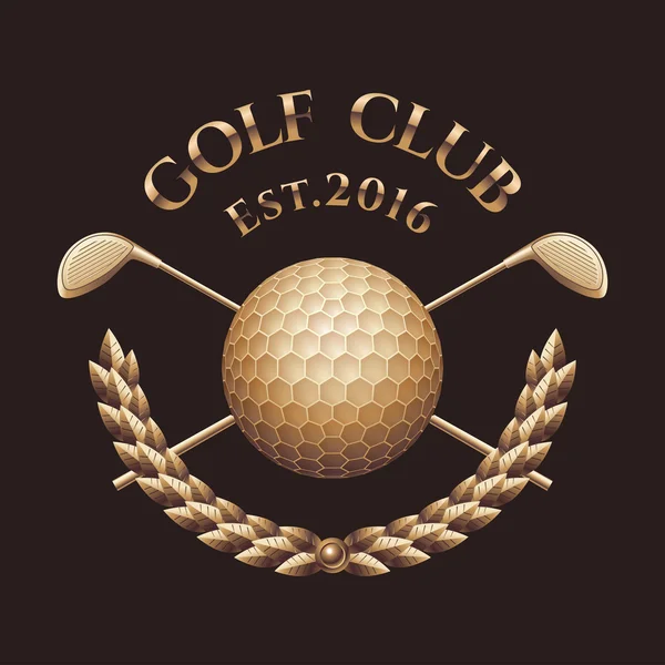 Golf Kulübü, golf sahası vektör logosu — Stok Vektör