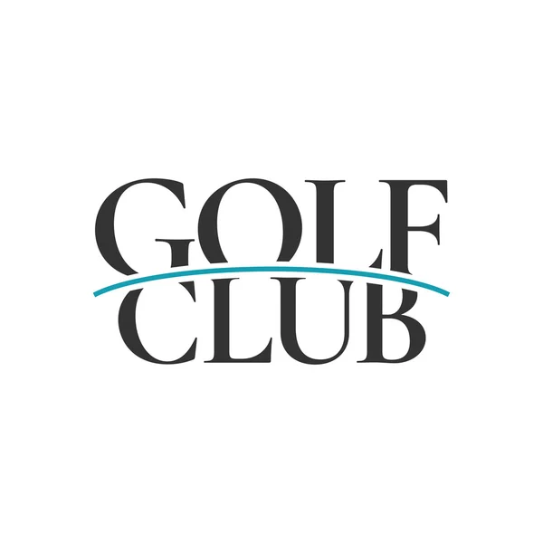 Golf logo vektör şablonu — Stok Vektör