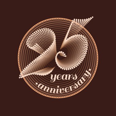 25 yıl yıldönümü vektör simgesi