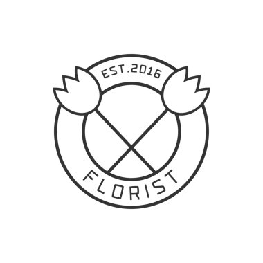 Çiçek Dükkanı vektör logosu